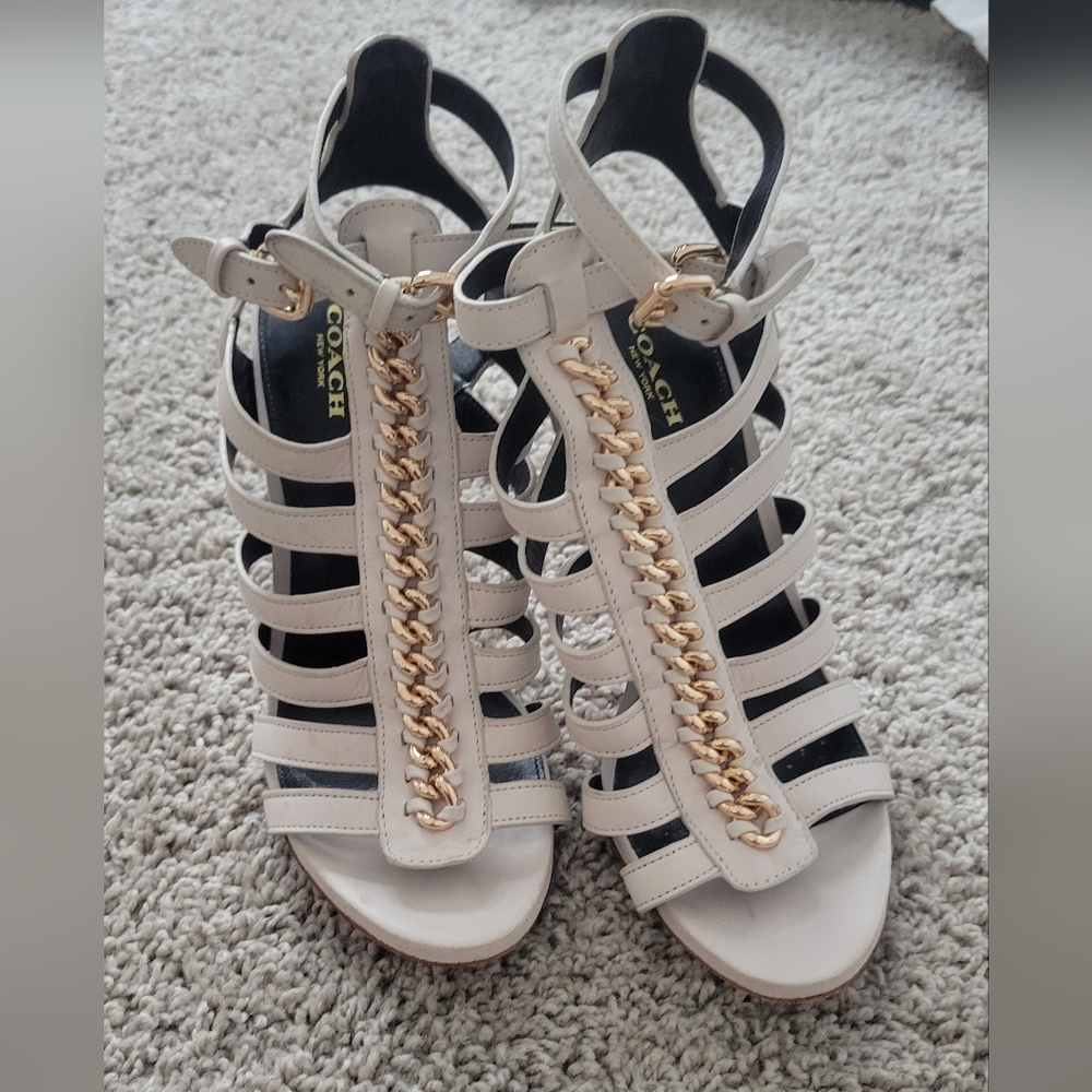 Coach Jewels Soft Milled Leather Size 7.5 B